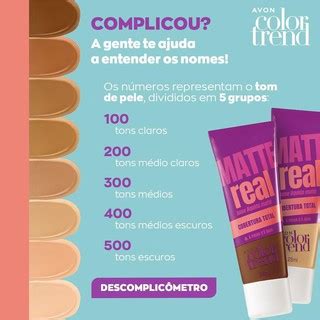 Avon Base L Quida Matte Real Avon Color Trend Reboco Efeito Mate A