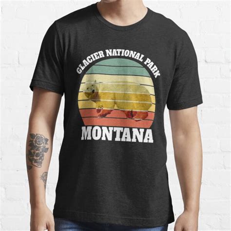 Glacier National Park Montana Vintage Tshirt T Shirt For Sale By Clavitaps Redbubble