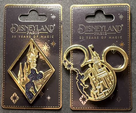 Disneyland Paris Th Anniversary Pins Arrive At Epcot Disney Pins Blog