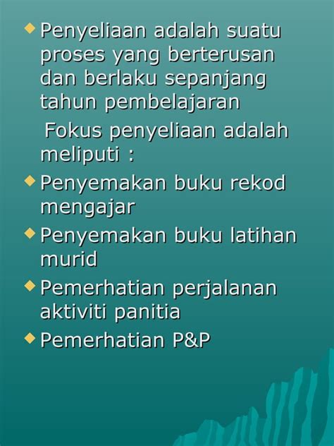 Penyeliaan Dan Pemantauan Sudar Bin Kiman Pdf