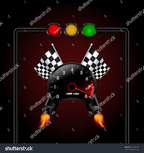 Racing Theme Vector Illustration Stock Vector Royalty Free 219385747