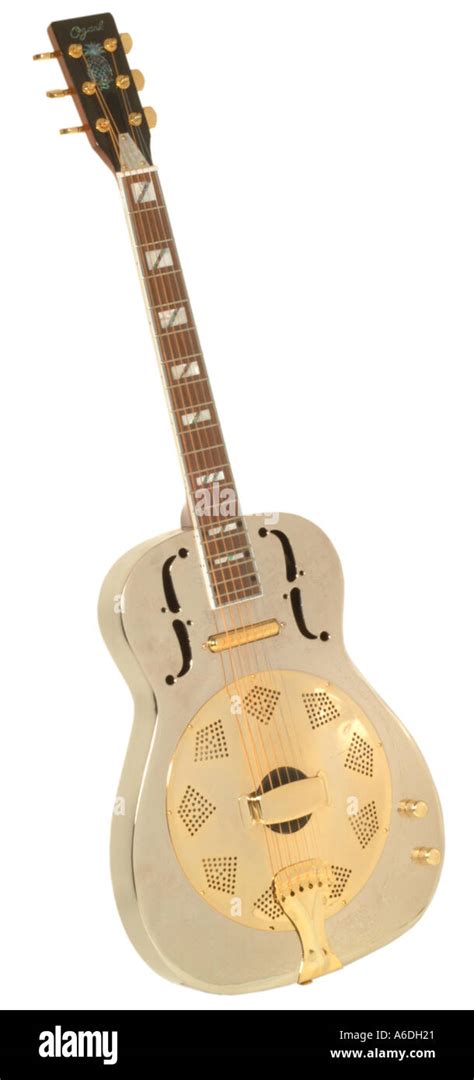 Ozark All Steel National Resonator Guitar Studio Cutout Cut Out White