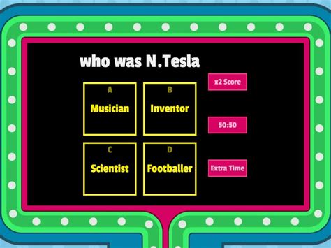 Nikola Tesla Gameshow Quiz