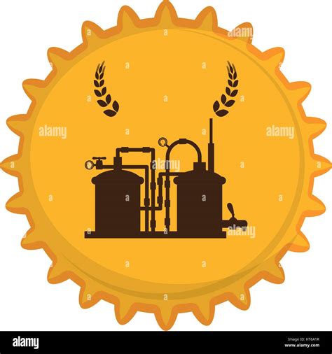 Traditional Beer Factory Stock Vector Images Alamy