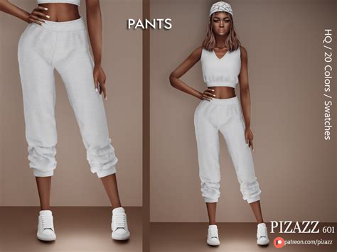 Sporty Pants Sweat Pants Sporty Look Cropped Pants White Outfits