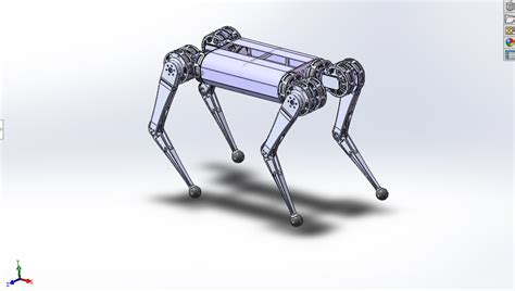 【机器人】cheetah Robots四足机器狗结构3d图纸 Xt格式机器人 仿真秀干货文章