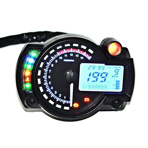 12V UNIVERSALE LCD DIGITALE Moto Contachilometri Tachimetro CONTAGIRI