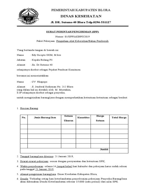 Contoh Spj 2019 Pdf