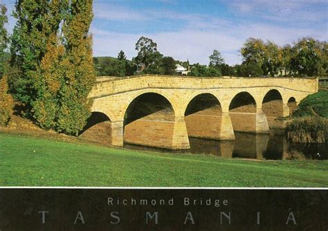 Richmond Bridge Tasmania Postcard Tasmanian Postcards Souvenirs