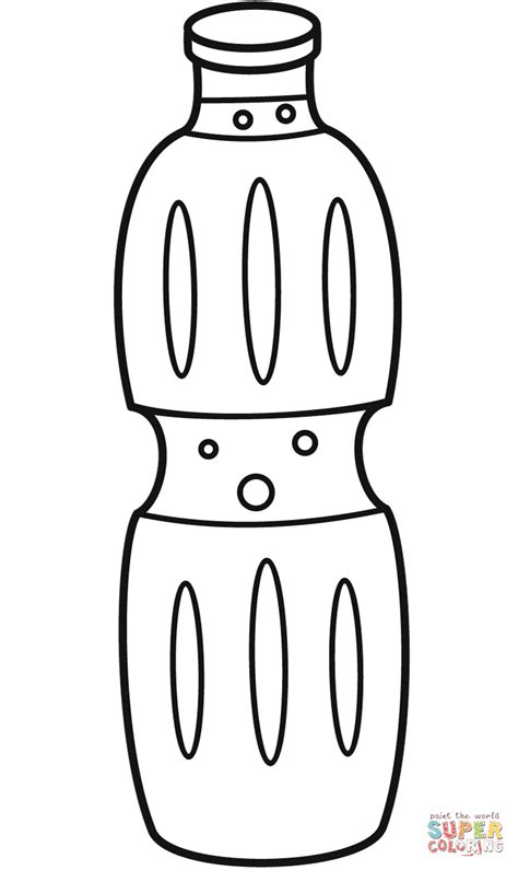 Water Bottle Coloring Page Free Printable Coloring Pages