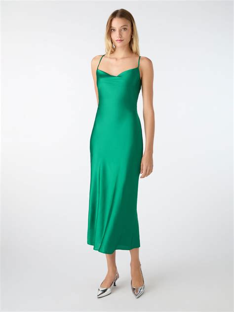 Riviera Midi Dress in Viridian Green | OMNES | Dresses | Sustainable ...