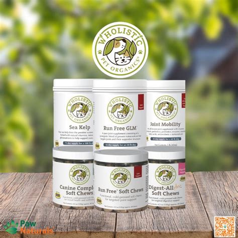 Our selection of supplements from Wholistic Pet Organics can help your pet live their best life ...