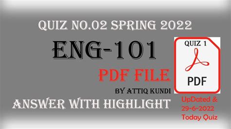 Eng Quiz Solution By Attiq Kundi Pdf File Updated