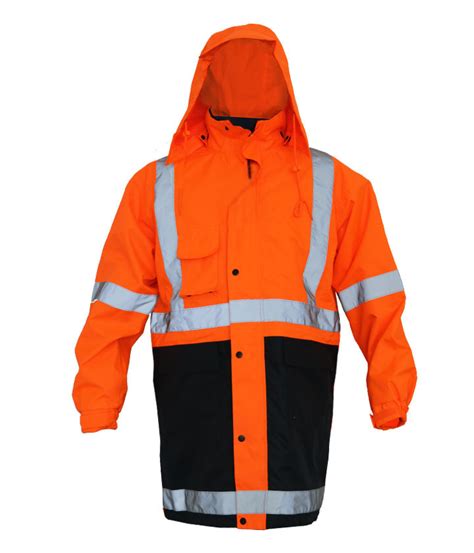 Hi Vis Orange Navy In Parka Australia Style Hisunwear