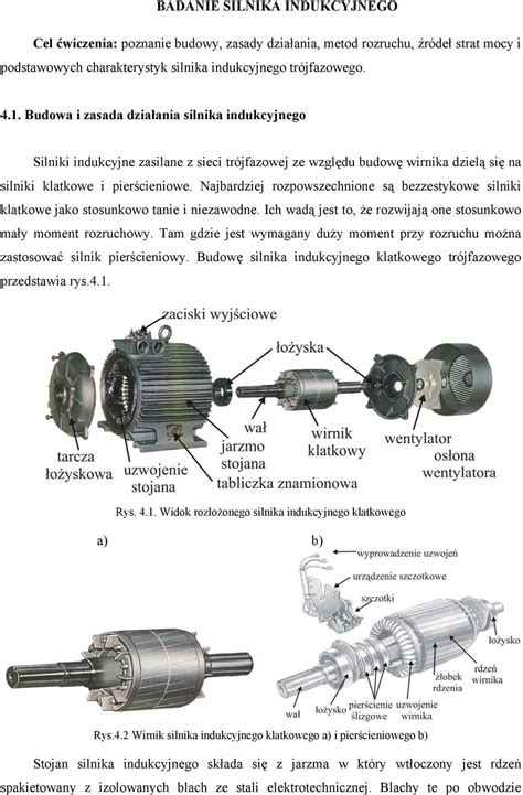 Badanie Silnika Indukcyjnego Pdf Darmowe Pobieranie