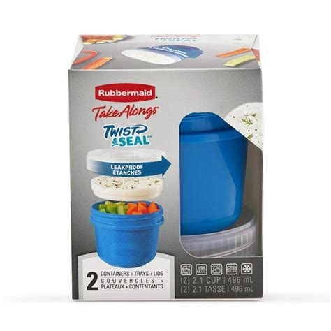 Rubbermaid Takealongs Twist And Seal 21 Cup Food Storage Container