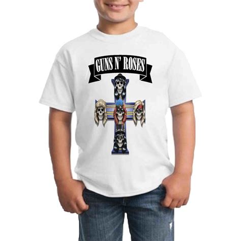 Camiseta Infantil Guns N Roses Rock Elo Produtos Especiais