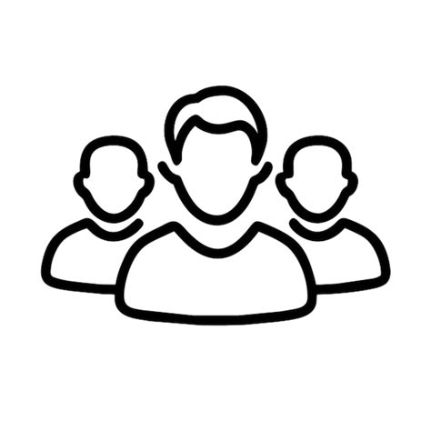 Premium Vector Group Of People Icon Outline