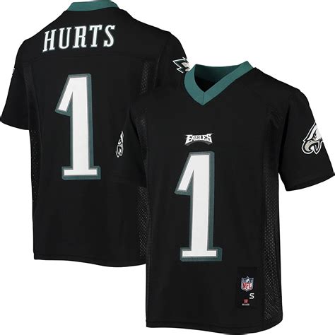 Outerstuff Youth Jalen Hurts Black Philadelphia Eagles Replica Player