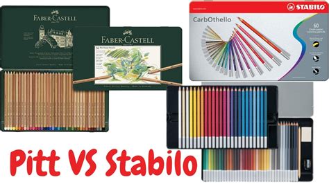 Stabilo Carbothello Pastel Pencils Vs Faber Castell Pitt Pastel Pencils