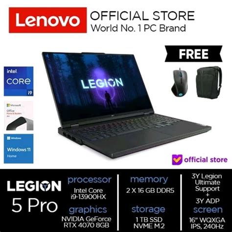 Jual Lenovo Legion Pro Irx Aid Intel Core I Hx Gb Tb