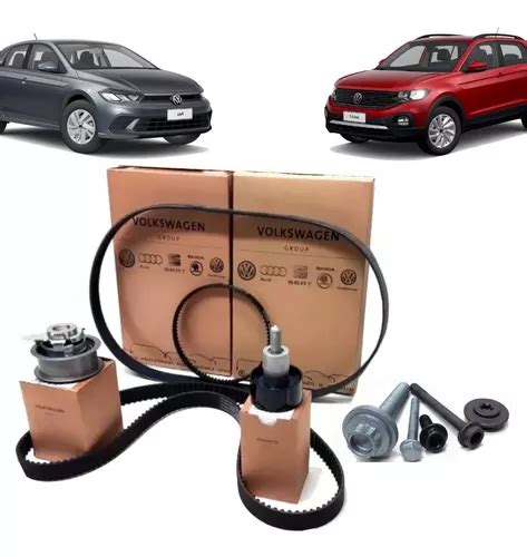 Kit Todas Correias Tensor Parafusos Polo Virtus 1 0 Tsi Vw