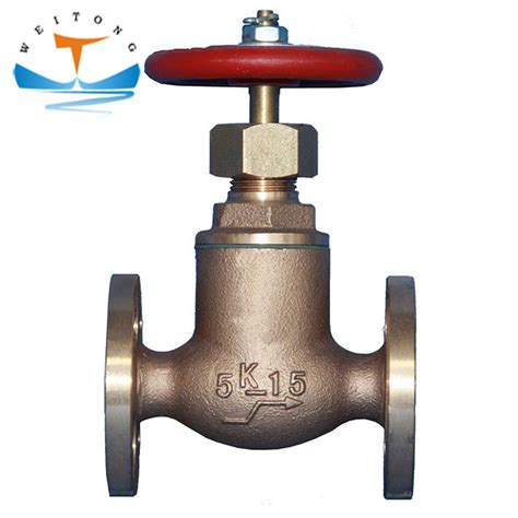 Jis F F F F Marine Bronze Globe Valve Straight Type