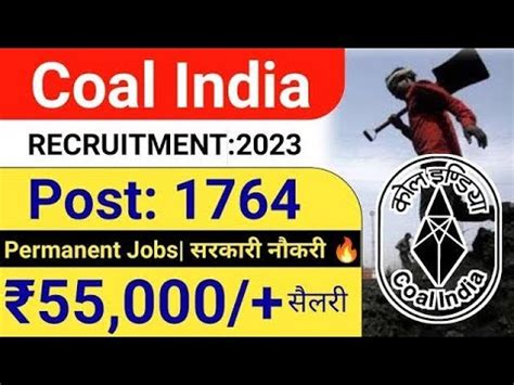 Coal India Recruitment 2023 Coal India Vacancy 2023 1764 Total