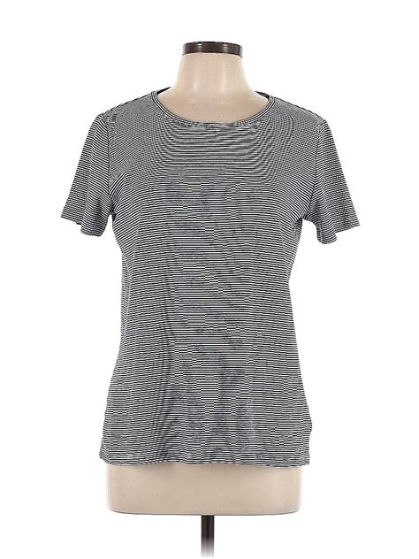 Sonoma Life Style Stripes Gray Short Sleeve T Shirt Size Xl 56 Off