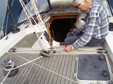 Sailboat2adventure Sailboat Mainsheet Traveller Repair And Maintenance