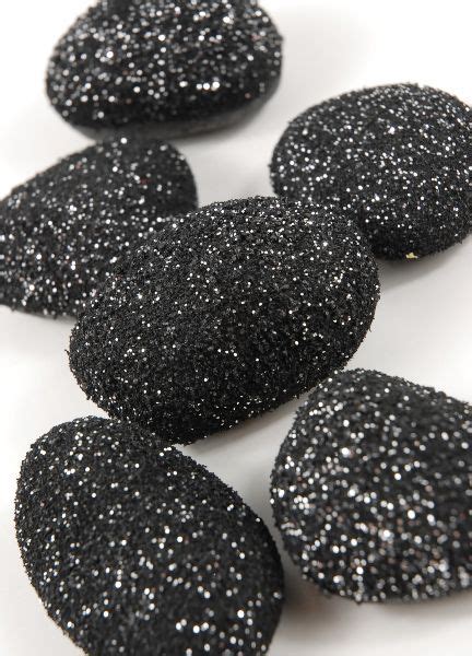 25 Black Glitter Rocks 6 Rockspkg Glitter Rocks Diy Upcycled