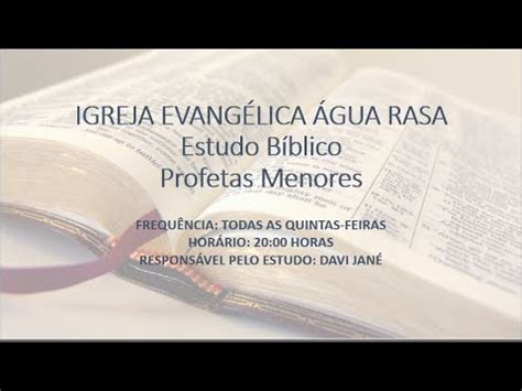 AULA 31 ESTUDO BÍBLICO PROFETAS MENORES LIVRO DE HABACUQUE