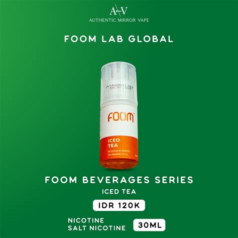 Jual Foom Iced Tea Salt Nic 30ML By Foom Lab LS Shopee Indonesia