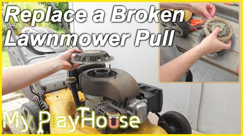 How To Replace Honda Lawnmower Pull Cord Gear Lawn Mower Rep