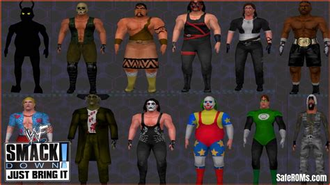 12 Good And Evil CAWs For WWF SmackDown Just Bring It SafeROMs