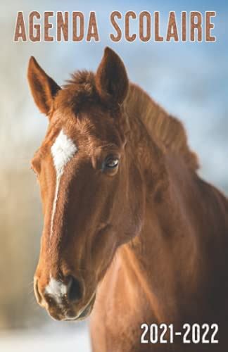 Agenda Scolaire Agenda Chevaux Marron Journalier Avec