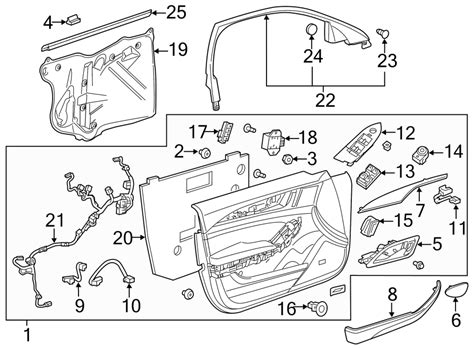 Cadillac Cts Door Interior Trim Panel Wo Cts V 11 84297400 Gm