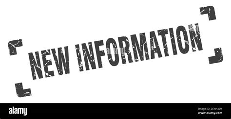 New Information Stamp Square Grunge Sign On White Background Stock