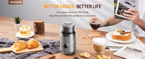 Amazon Shardor Adjustable Coffee Bean Grinder Electric Herb Spice