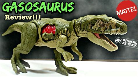 Mattel Jurassic World Battle Damage Gasosaurus Review Youtube