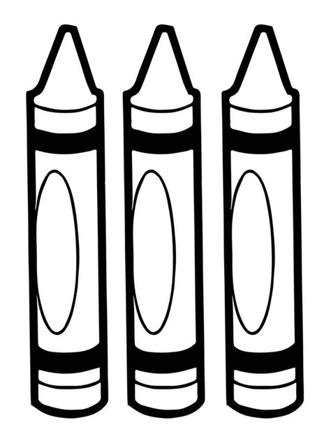 Free Printable Crayon Coloring Pages