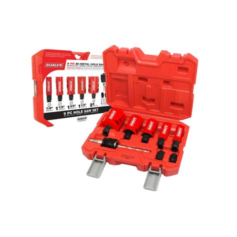 Diablo General Purpose Bi Metal Hole Saw Set 9 Piece Dhs09sgp The