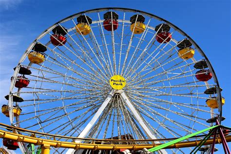 Santa Monica Pier Ferris Wheel In Santa Monica California Encircle