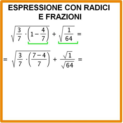 Espressione Con Radici E Frazioni Matematica Facile Motivazione