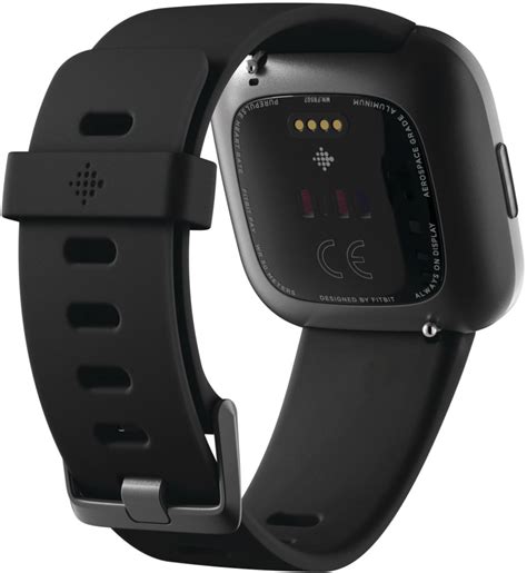 Best Buy Fitbit Versa 2 Health Fitness Smartwatch Carbon FB507BKBK