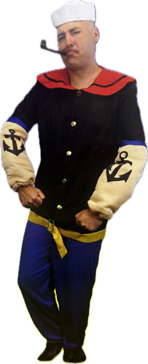 Popeye The Sailor Man Costume Vintage Cartoons Abracadabra Fancy Dress