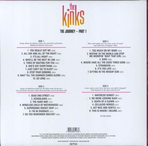 The Kinks The Journey Part 1 Uk 2 Lp Vinyl Record Set Double Lp