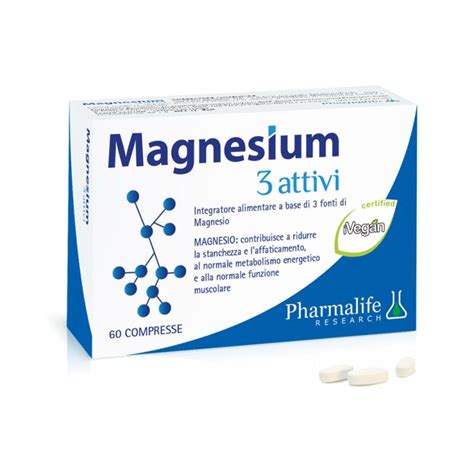 Pharmalife Magnesio 3 Activo Complemento Alimenticio 45 Comprimidos