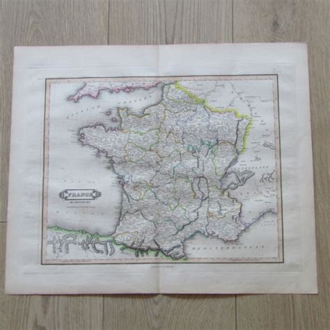 Maps Original 1830 S Map Of France In Provinces Published By W