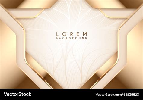 White And Gold Abstract Luxury Background Vector Image